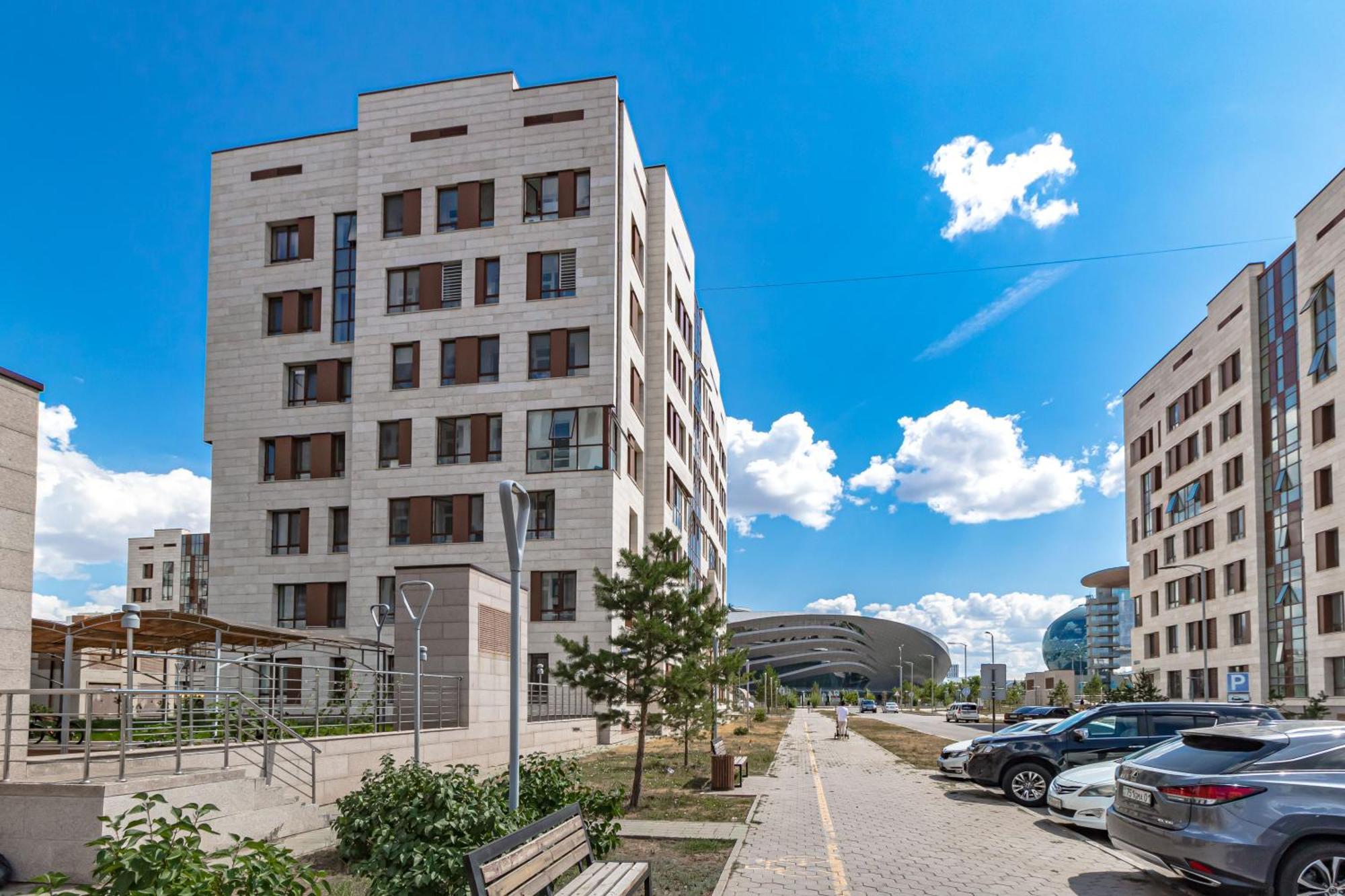 Стильные Апарты В Жк Expo Residense Asztana Kültér fotó